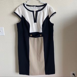 🖤Like New🖤 Plus Size Black & White Sheath Dress